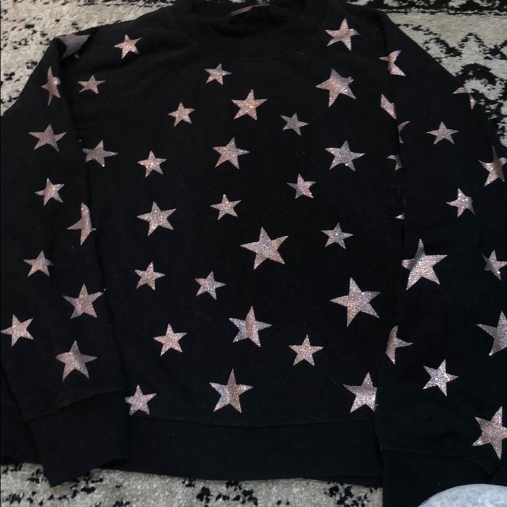 Betsy Johnson glitter star sweatshirt M
